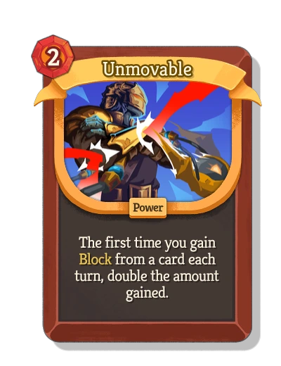 Unmovable